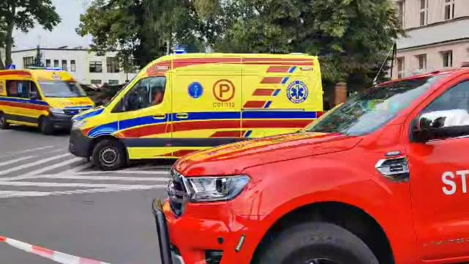 Wypadek w Lubrańcu. Zderzenie osobówki z autobusem