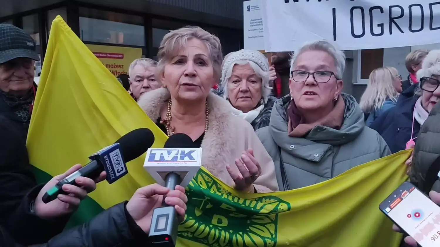 Pikieta przeciwko budowie S10 w wariantach W2 i W3