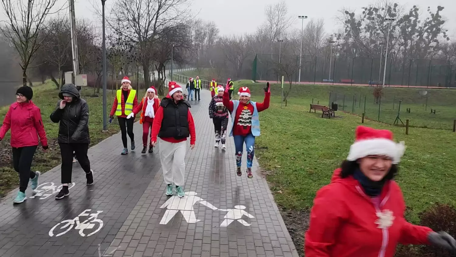 Mikołajkowy Parkrun w Parku Słodowo