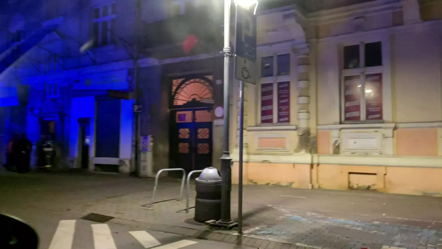 Akcja strażaków i policji przy ul Kościuszki