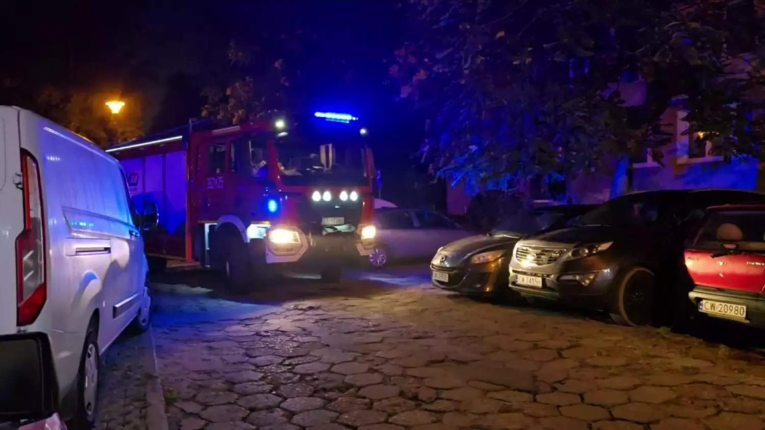 Pożar w bloku przy ul. Chopina